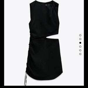 Zara Sexy Black Cutout Dress